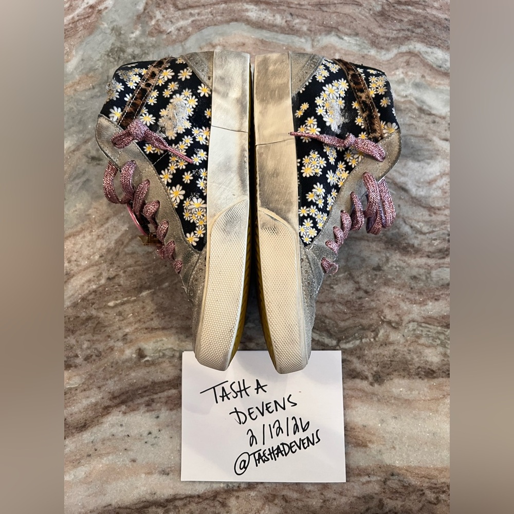 Golden Goose Mid Stars Like New Dream Maker Edition Daisy Print - Picture 5 of 10